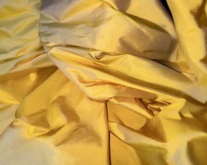 Cream / Yellow / Brown / Orange Indian Silk Dupion