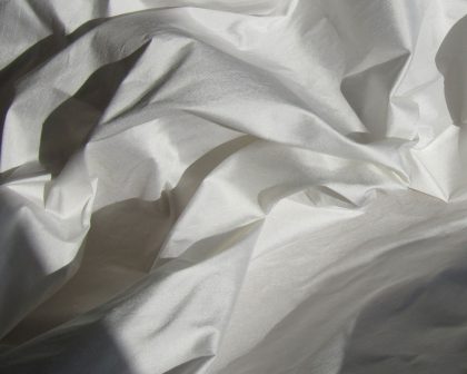 white indian silk dupion