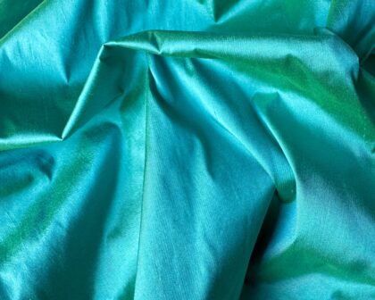 ASH103 Shot Green Indian Silk Dupion