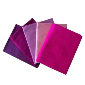 Variety Silk Craft Pack (5 x Fat Quarters in a variety of colors)