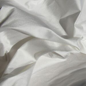 White Handwoven Indian Silk Dupion