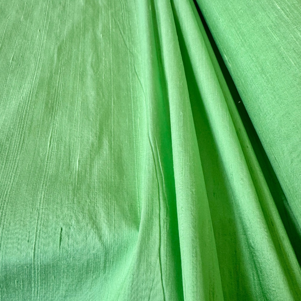 ASH 711 Mint Green Hand Woven Silk Dupion