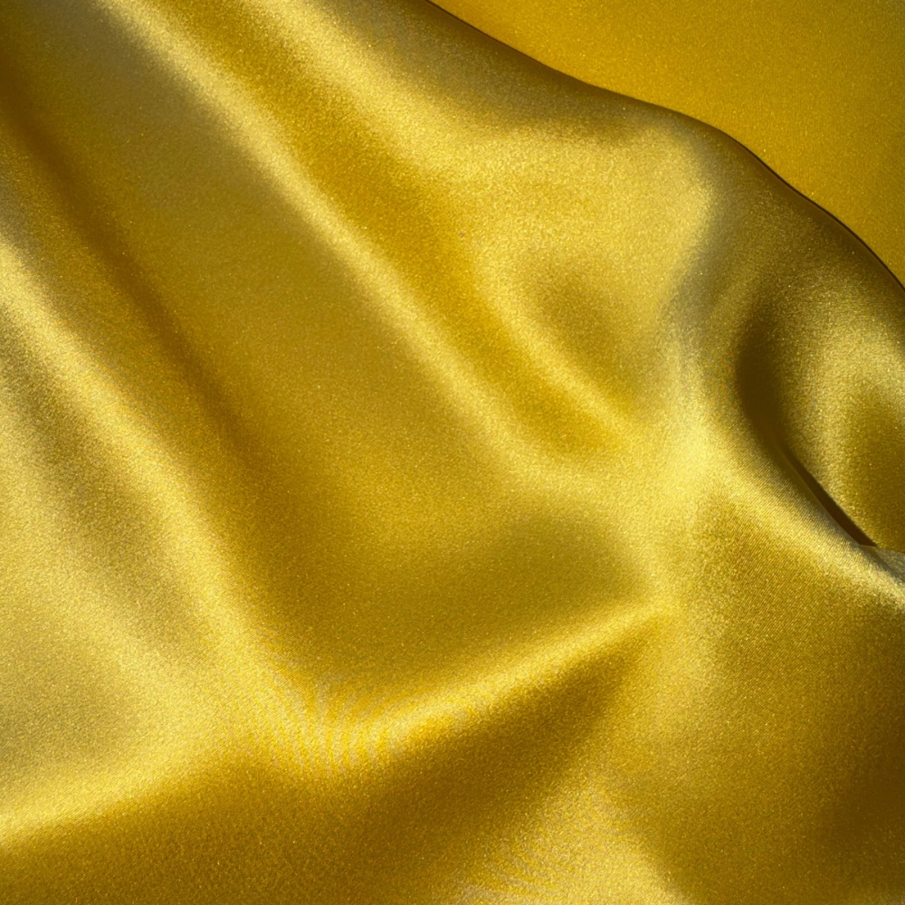 Buttercup Mulberry Silk Satin