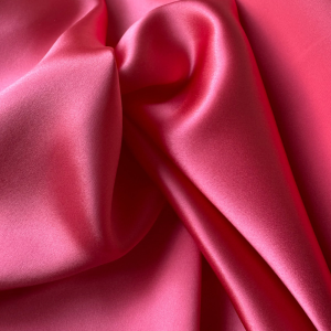 Watermelon Coral Mulberry Silk Satin